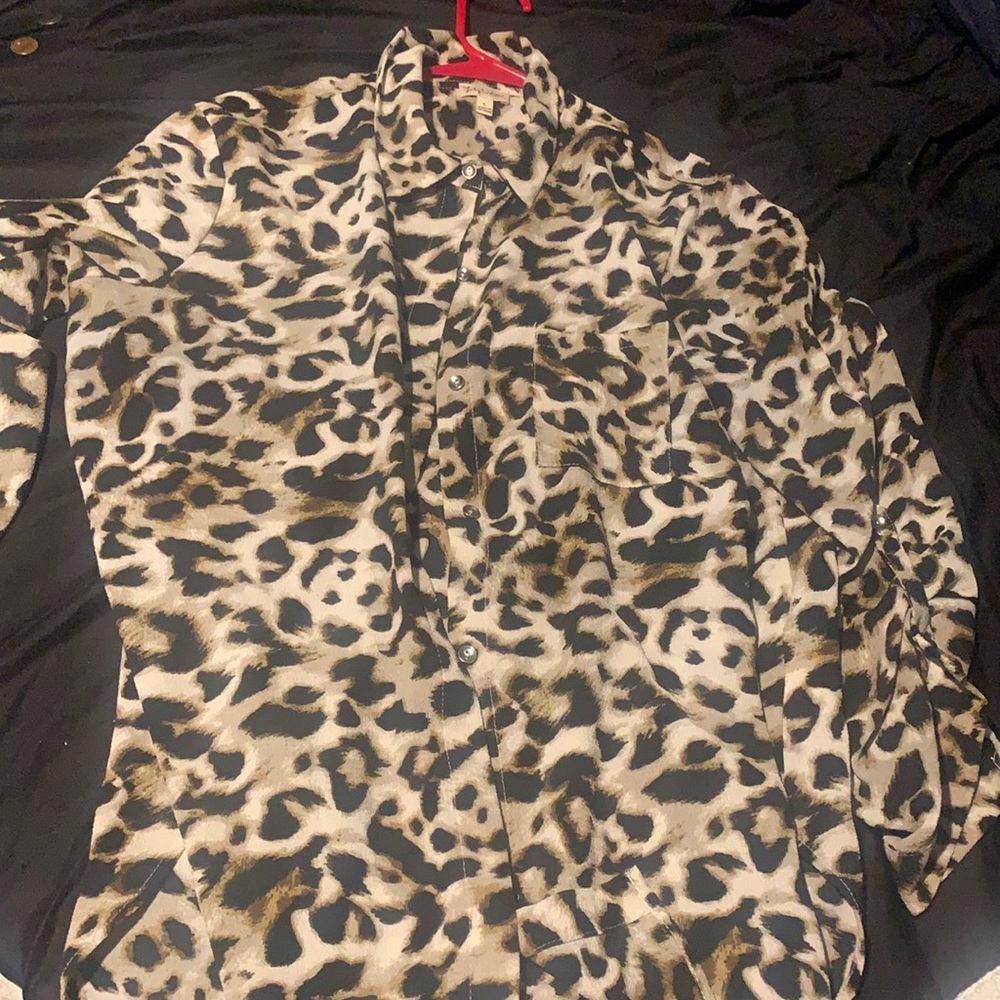 Leopard print blouse